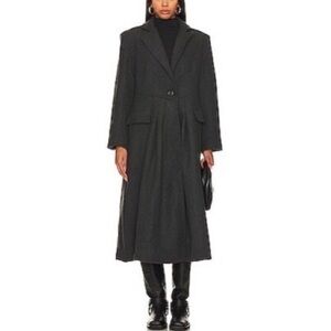 ‼️SALE‼️ Free people Victoria pleated wool mixed coat (M)